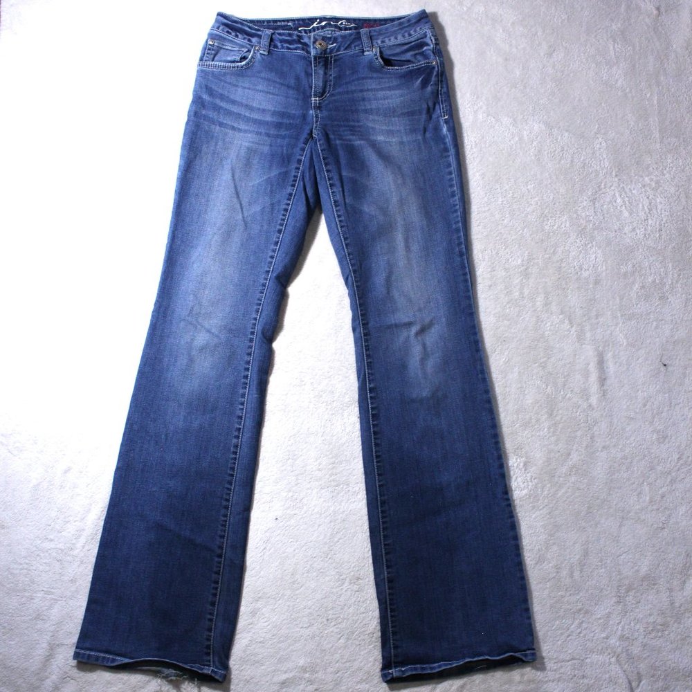 INC. DENIM Dark Wash Low-Waisted Boot-Cut Jeans